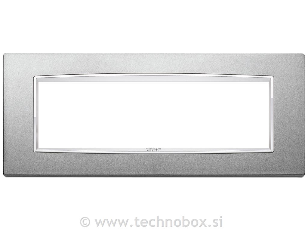 Okvir okrasni 7M kovinski mat srebrn