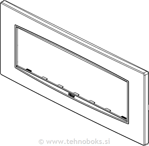 Okrasni okvir 7M classic inox brušen