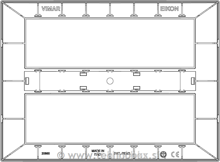 Okvir okrasni VIMAR 14M antracit
