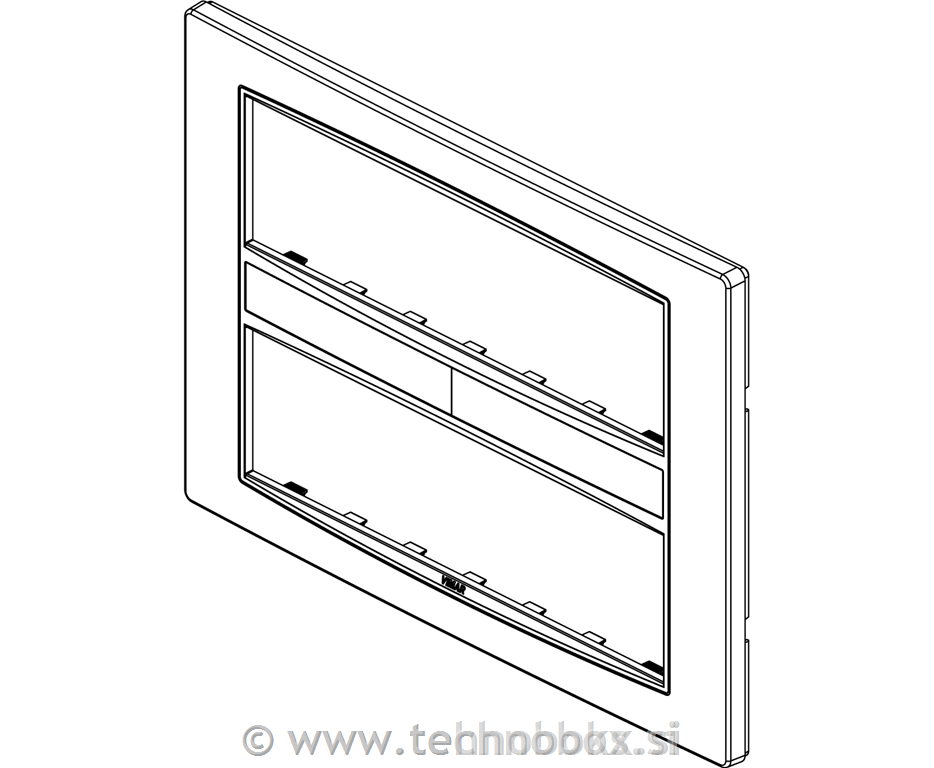 Okvir okrasni VIMAR 14M antracit
