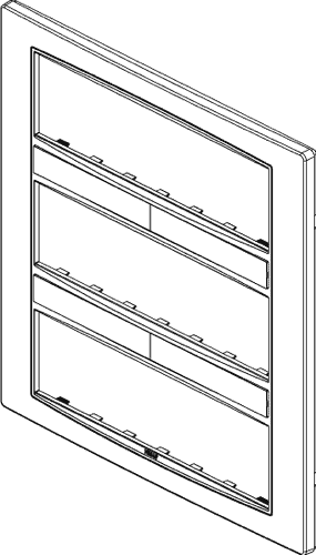 Okrasni okvir 21M bel 20661.01