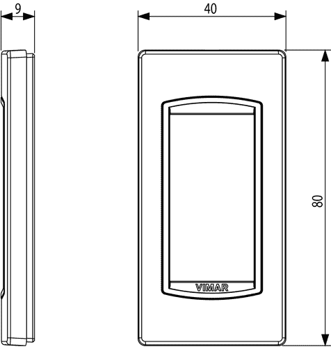 Okrasni okvir 1M pan Lava Grey 20666.15