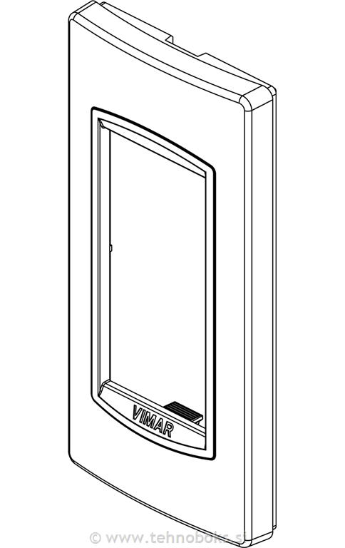 Okrasni okvir 1M pan Lava Grey 20666.15