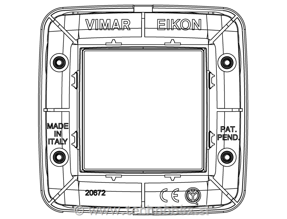 Okra. Okvir 2M Arctic white r. 20672.C01