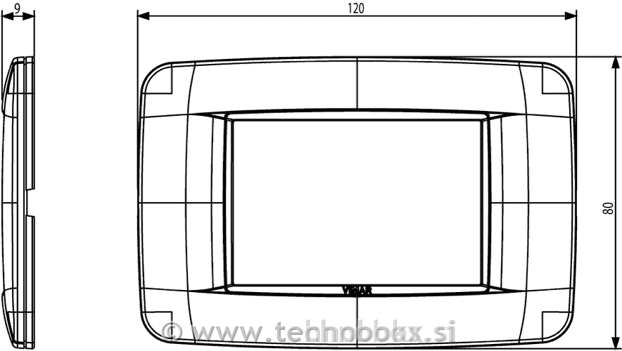 Okr. okvir 3M Antique white r. 20683.C02