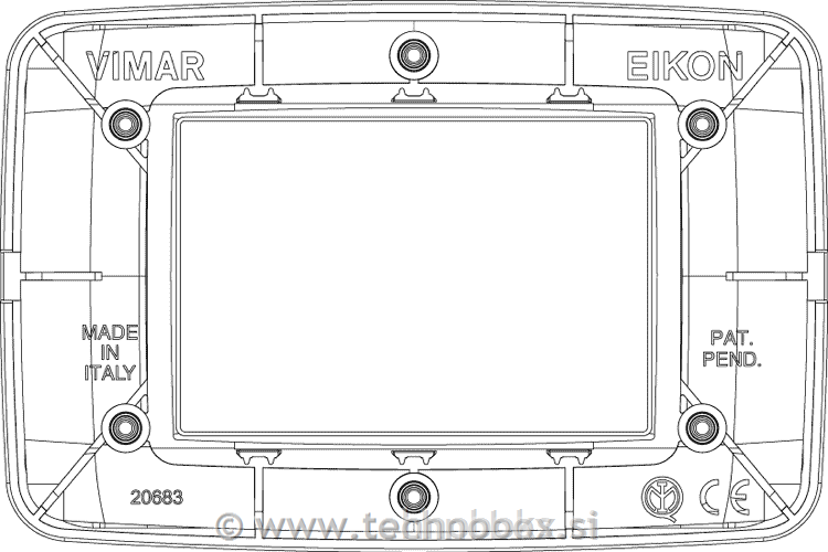 Okr. okvir 3M Antique white r. 20683.C02