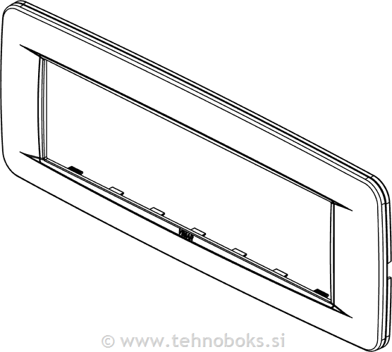 Okrasni okvir 7M brušen Inox rondo