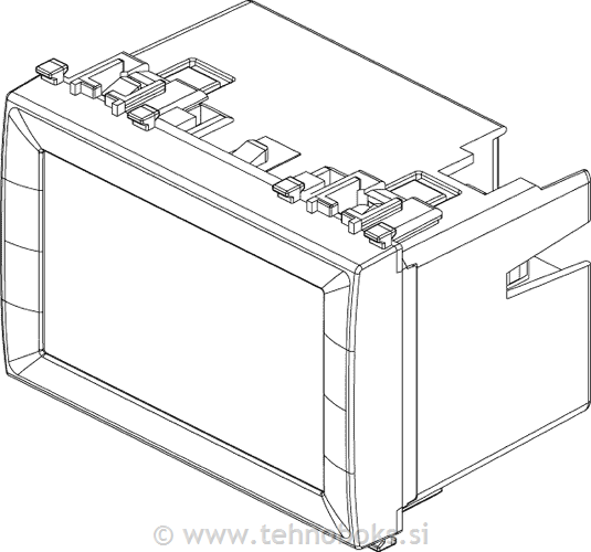 Zaslon na dotik 3M KNX beli 20849.B