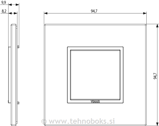 Okrasni okvir 2M Black Saphire 21642.06