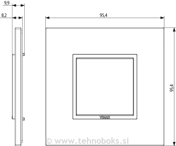 Okrasni okvir 2M Italian Walnut 21642.31