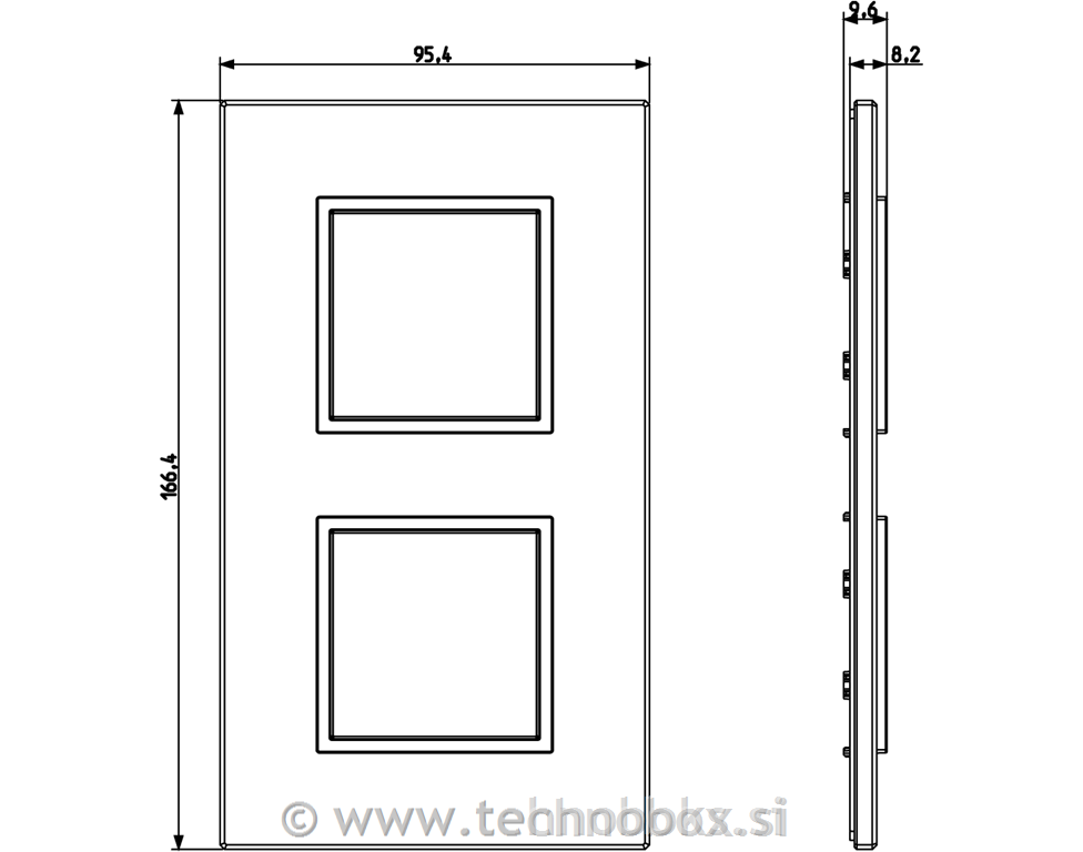 Okrasni okvir 2x2M Lava Grey 21643.03