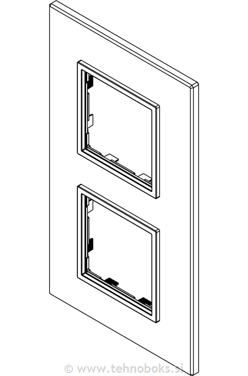 Okrasni okvir 2x2M Lava Grey 21643.03
