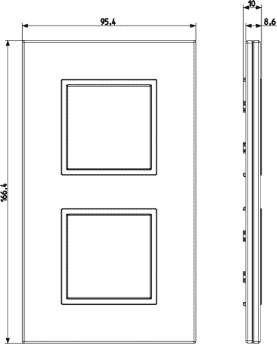 Okrasni okv. 2x2M white diamond 21643.70