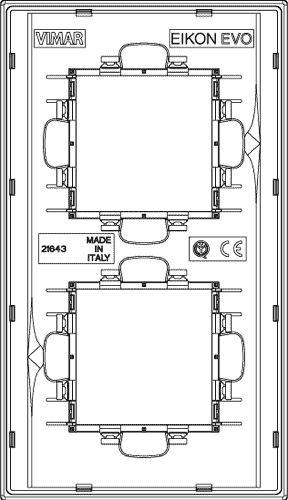Okrasni okv. 2x2M white diamond 21643.70
