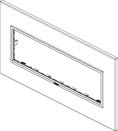 Okrasni okvir 7M Total black 21657.18