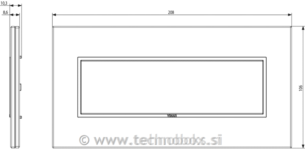 Okrasni okvir 7M Grey Quartzite 21657.53