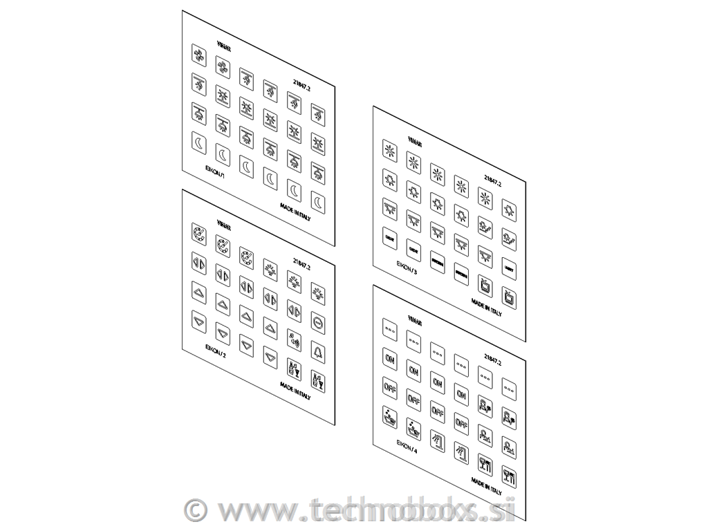 Listi za označbo Eikon Tacti 21847.2