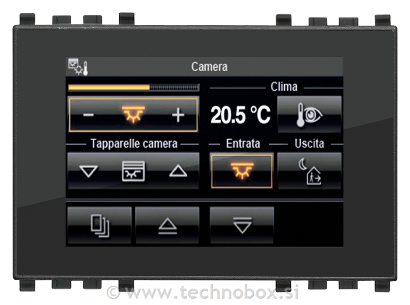 Zaslon na dotik KNX 3M sivi 21849.1