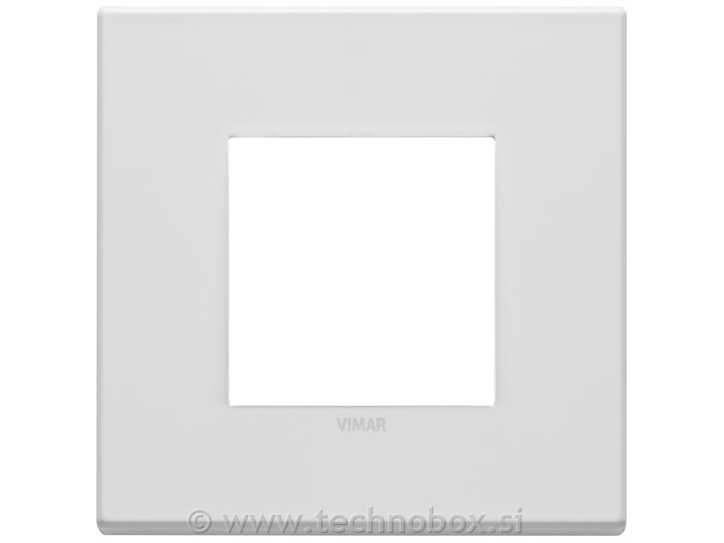 Okvir okrasni 2M kovinski mat bel