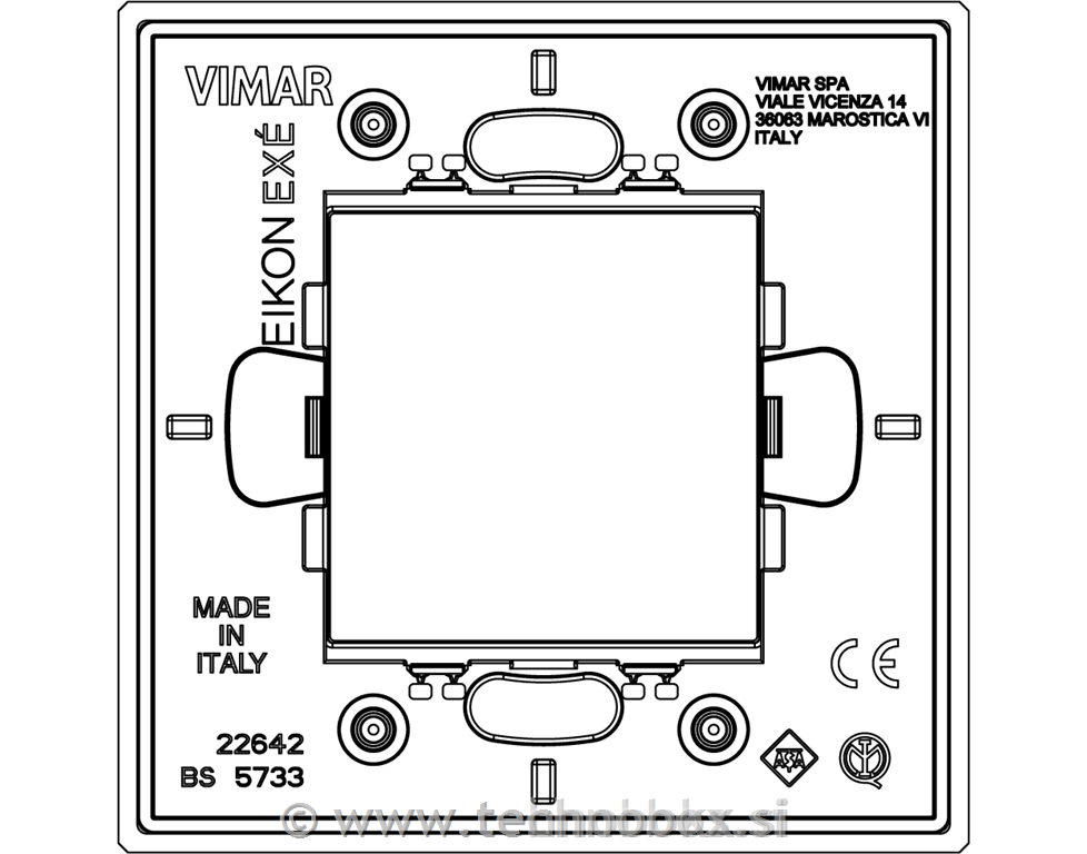 Okvir okrasni 2M kovinski mat bel