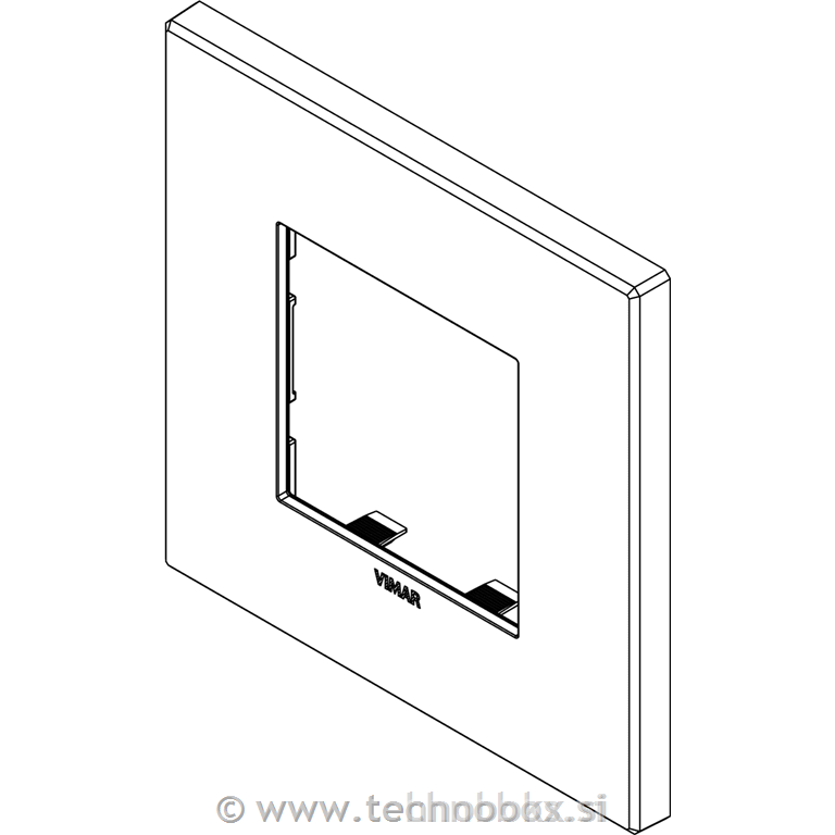 Okvir okrasni 2M kovinski bruš.črn