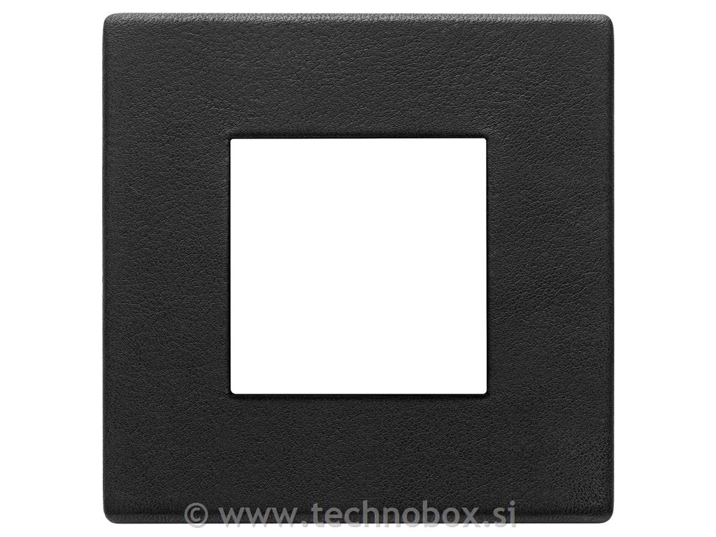 Okrasni okvir 2M črno usnje 22642.23