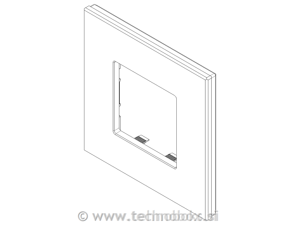 Okrasni okvir 2M črno usnje 22642.23