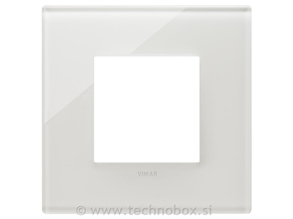 Okvir okrasni 2M steklen mlečno bel