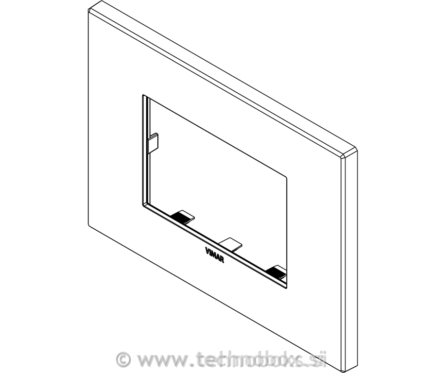 Okvir okrasni 3M kovinski antracit