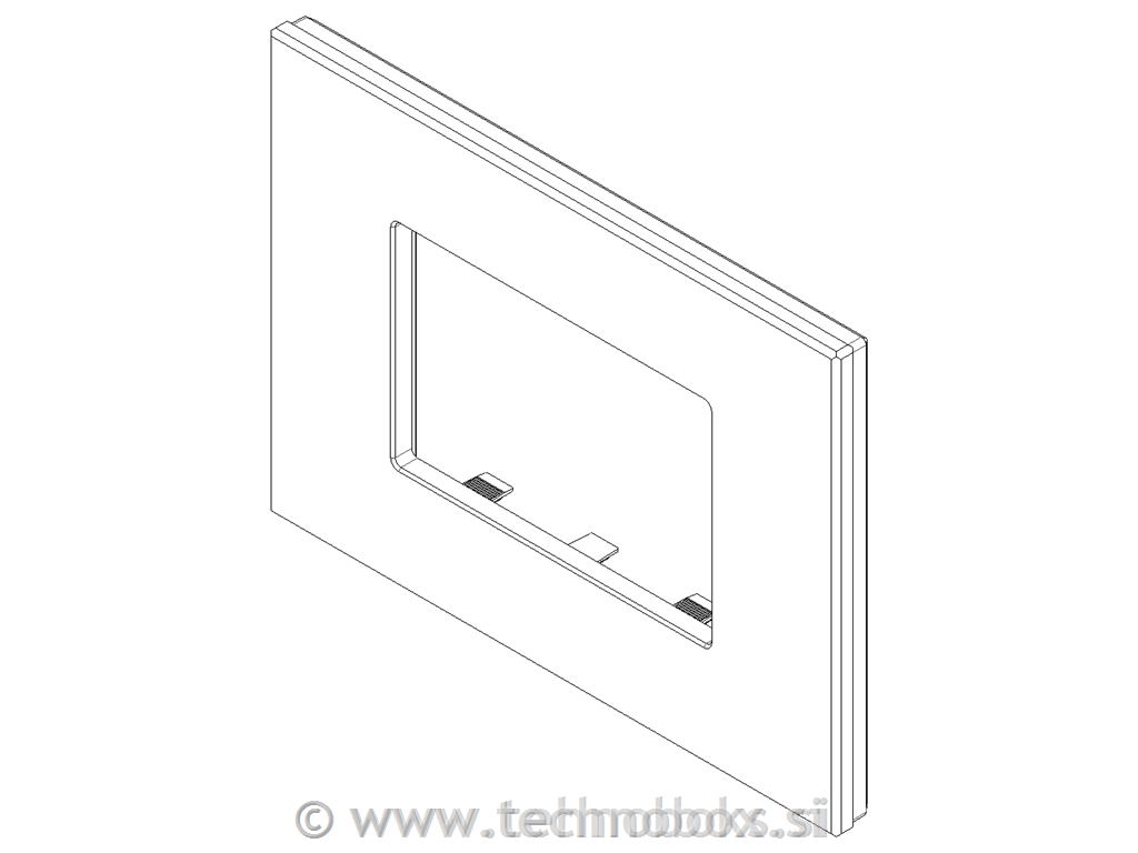 Okrasni okvir 3M črno usnje 22653.23