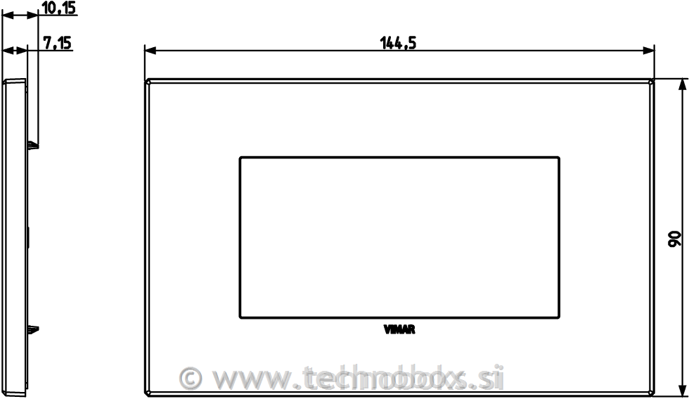 Okvir okrasni 4M kovinski bruš.črn