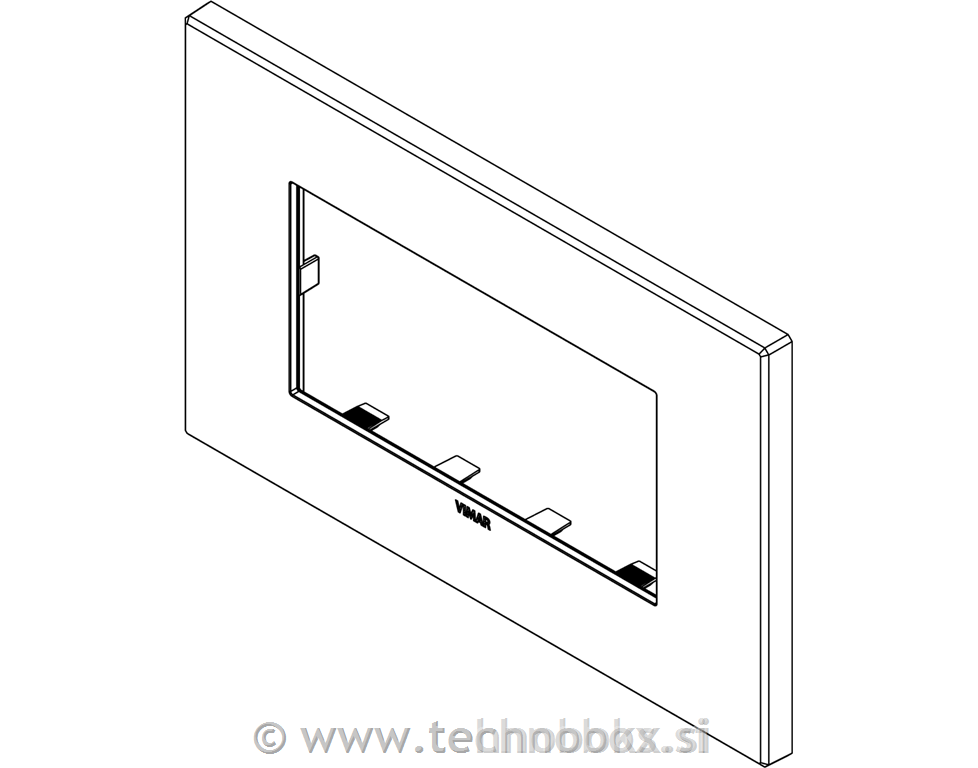 Okvir okrasni 4M kovinski bruš.črn