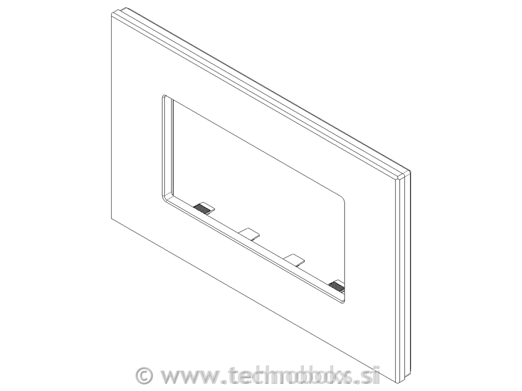 Okrasni okvir 4M črno usnje 22654.23