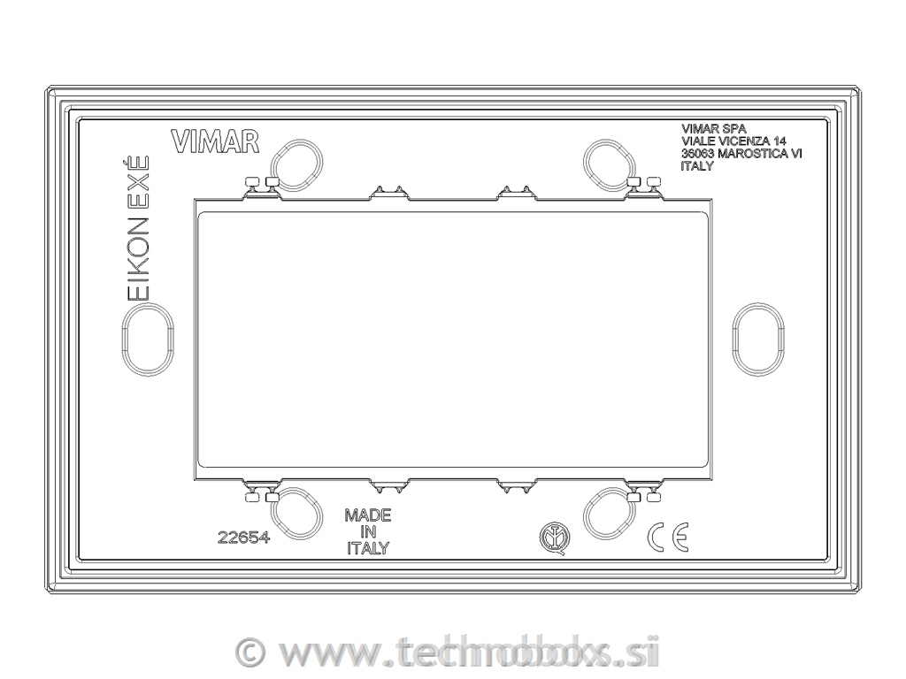 Okrasni okvir 4M črno usnje 22654.23