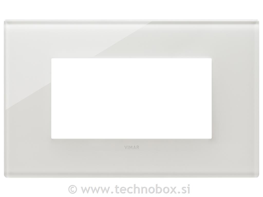 Okvir okrasni 4M steklen mlečno bel