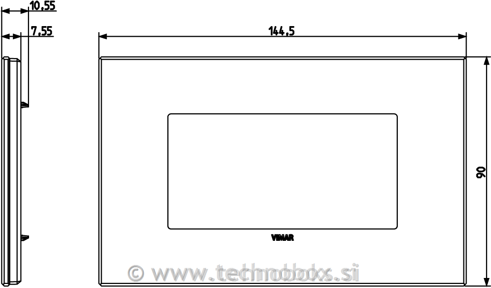 Okrasni okvir 4M satin črno ste 22654.73