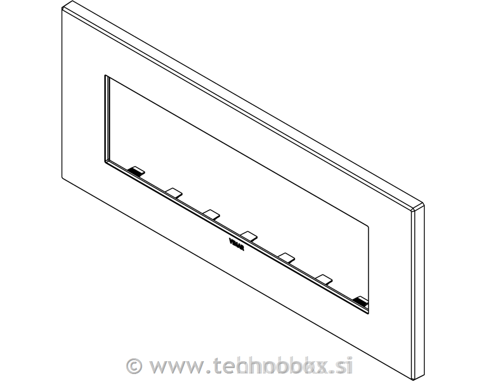Okvir okrasni 7M kovinski antracit