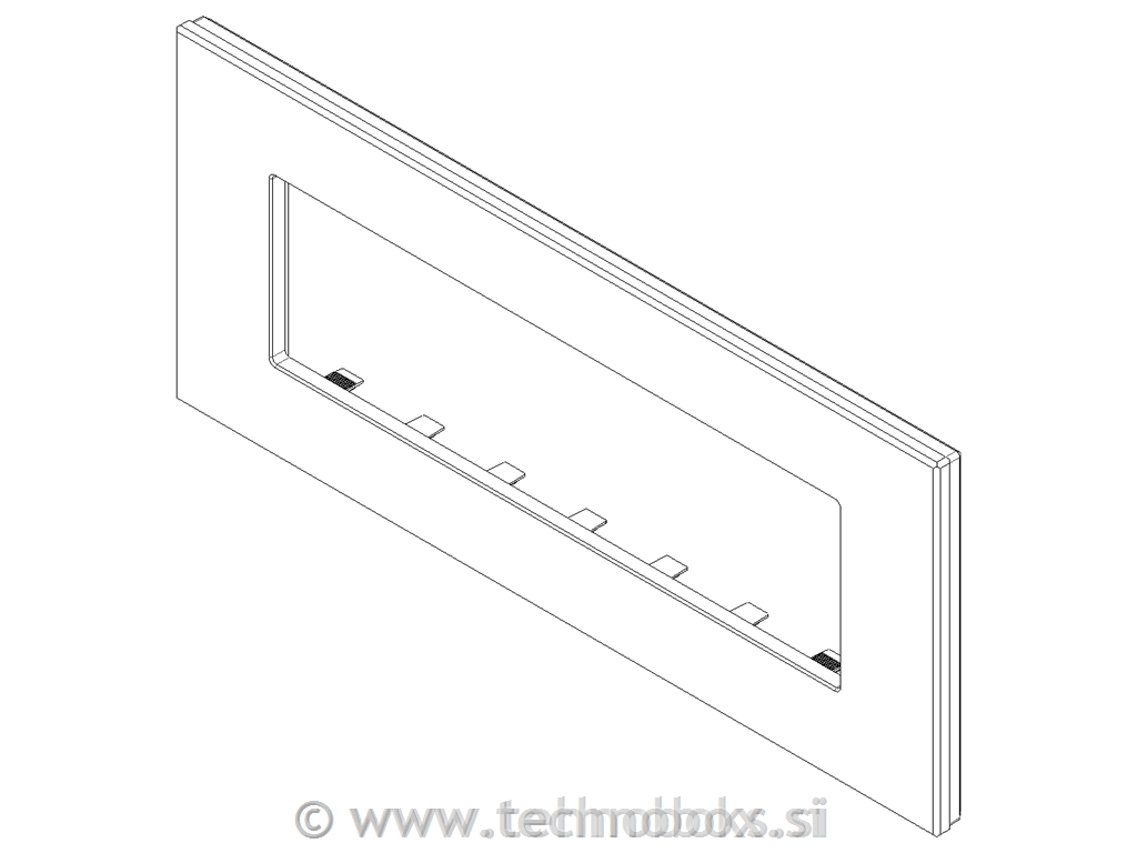 Okrasni okvir 7M črno usnje 22657.23