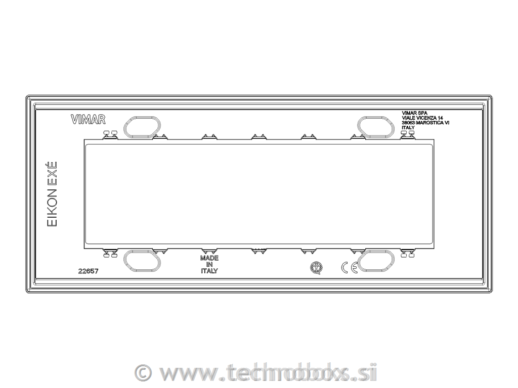 Okrasni okvir 7M črno usnje 22657.23
