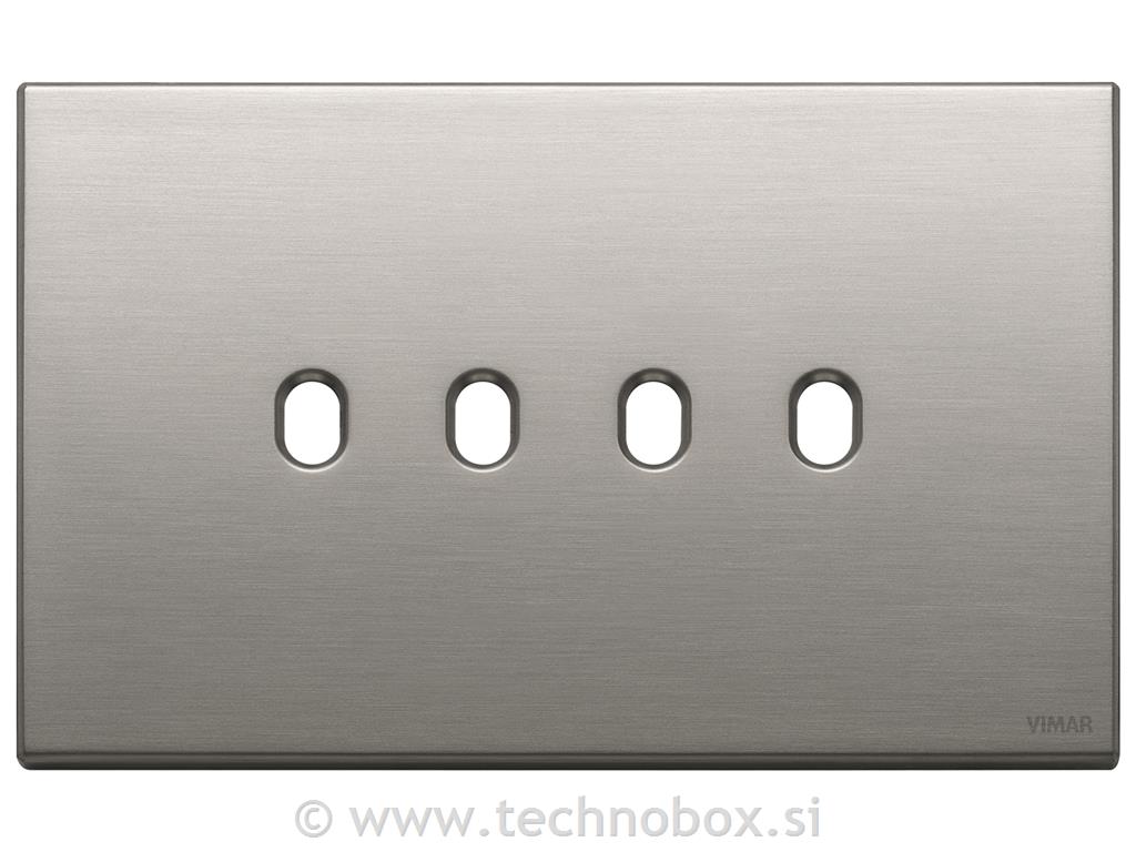 Okvir okrasni 4Mx4 brushed nickel