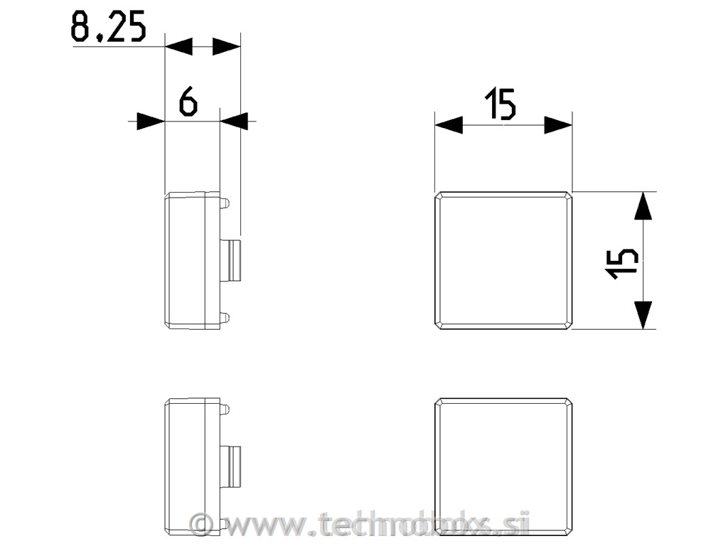 Tipki za EIKON EXE Flat antracit