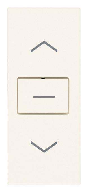 Stikalo 1-0-2 za rolete bel LINEA