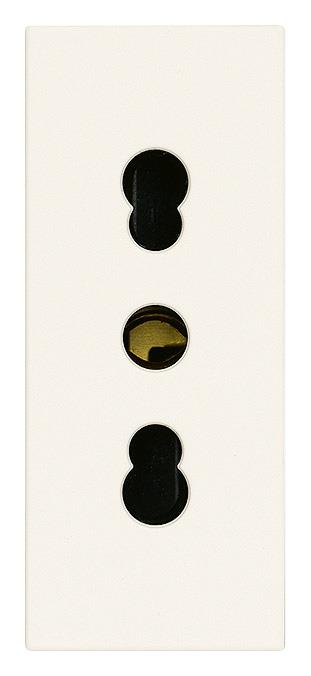 Vtičnica euro 2P+E 16A 1M bela LINEA