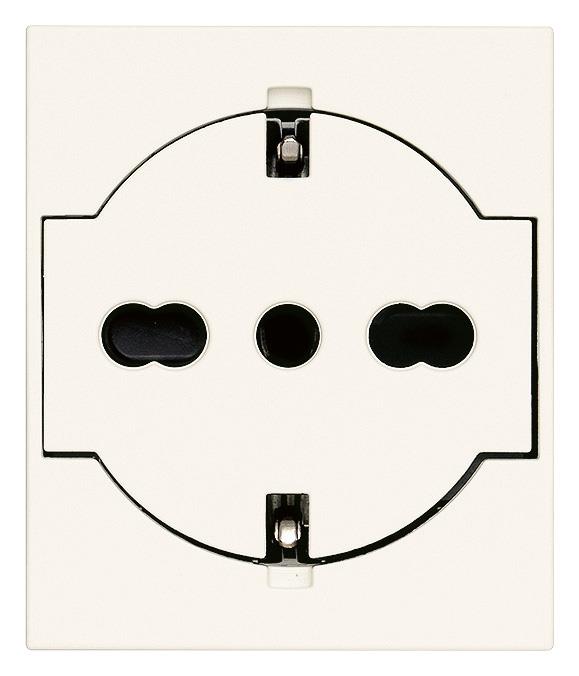 Vtičnica univerzalna 2P+E P40 bela LINEA