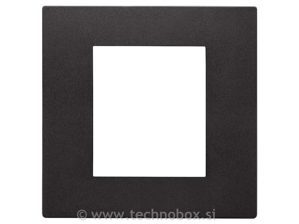 Okvir okrasni 2M tehnopol. mat črn LINEA