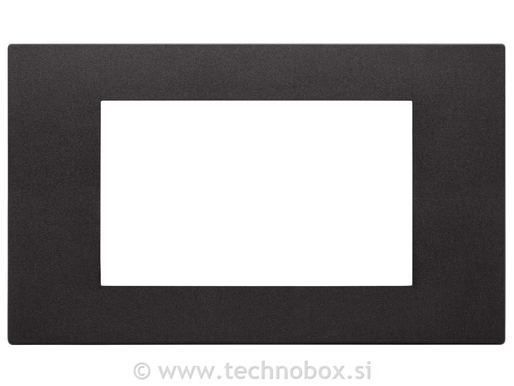 Okvir okrasni 4M tehnopol. mat črn LINEA