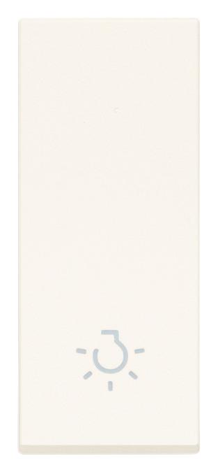 Tipka aksialna 1M bela LINEA simb. luč