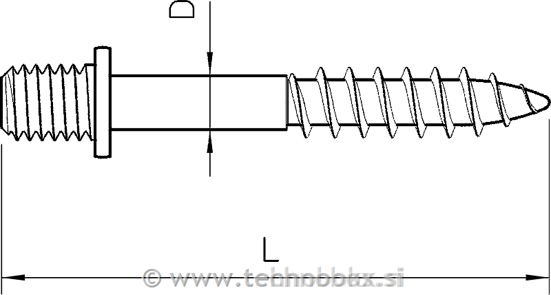 Žebelj vijačni M6x35mm