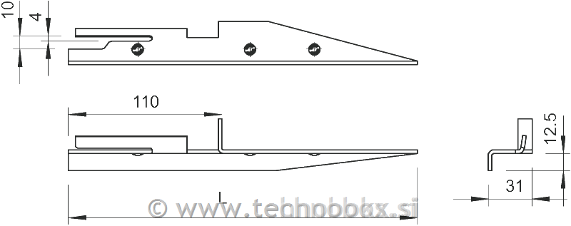 Distančnik 250mm st FT