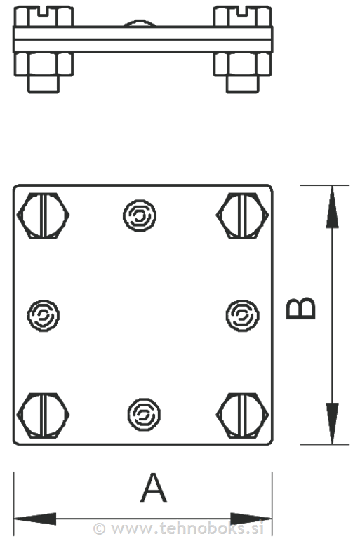 Spojka križna brez vmesne plošče 40mm